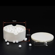 1 Set Dental Lab Zirconia Crucible High Purity Crucible with Cover Cylindrical Shape