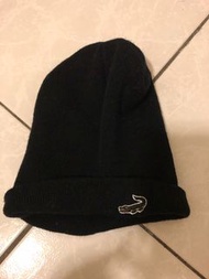 Lacoste毛帽（黑色）