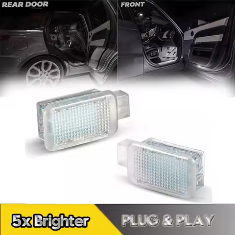 2x LED Door Courtesy Footwell Light Trunk Luggage Lamps For Land Rover Range Rover Sport L494 L405 D