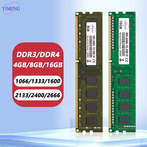 DDR2 DDR3 DDR4 4GB 8GB 16GB Desktop Memory Ram PC2 667 800Mhz PC3 8500 10600 12800 PC4 2133 2400 266