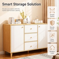 Solid Wood Chest of Drawers Bedroom Storage Cabinet Living Room Wall Side Console Table with High Le