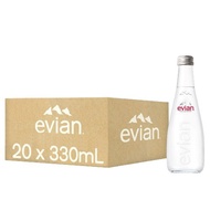【任３箱再８５折】法國 evian 依雲天然礦泉水 玻璃瓶