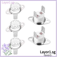 LAYOR1 5pcs Temperature Switch, Normally Closed N.C Adjust Thermostat, Portable 180°C/356°F Snap Disc KSD301 Temperature Controller