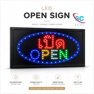 Led Sign Open Sticker