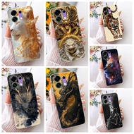 Cool Cartoon Cover For Oppo K13 Turbo PLM110 / K13 Turbo Pro PLE11 Casing Dragon Lion Wolf Pattern S