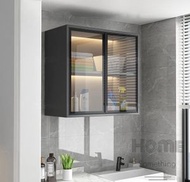HOME Something - 北歐格調輕奢吊櫃 玻璃展示櫃 壁櫃 (不包感應燈) 80cm - HS08396_A