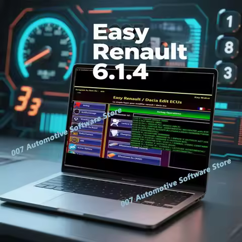 Easy R-enault 6.1.4 Software for Renault ECU Programmer Clear Crash Airbag Card Keys UCH Cleaner Key