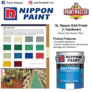 5L SET NIPPON EA4 FINISH EPOXY (+ HARDENER) - Heavy Duty Epoxy Floor Coating