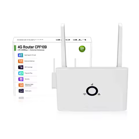 4G LTE CPE Router with SIM Card Slot Wireless Home Router 300Mbps 4G SIM WiFi Router 2 External Ante
