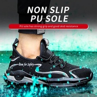 Staleneus Lightweight Work Shoes For Men Steel Toe Sneakers Male Safety Shoes Indestructible Constru