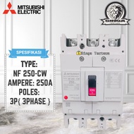 MCCB Breaker MITSUBISHI NF250-CW 3P 250A