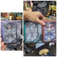 千值練（Sentinel）與 Takara Tomy 變形金剛造型原子筆系列; 柯博文（Optimus Prime） 藍紅配色版＆  馬格斯（Ultra Magnus） 白藍配色版＆ 黑柯博文（Bla