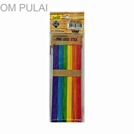 CACTUS COLOUR PINE WOOD STICK (18CMX1X0.2) 25'S E-2611