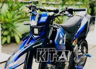 decal yamaha wr 155 full body hitam biru - medium glossy