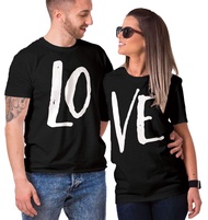 Matching Couple Love - LO VE - Valentine T-Shirt