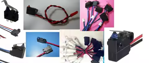 1PCS D2HW D2QW-C073H D2HW-C231MR D2HW- C201M D2HW-C261 Waterproof micro switch with line door lock m