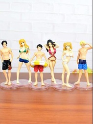 海贼王手办路飞娜美艾斯模型摆件泳衣性感女帝航海王动漫玩具礼物