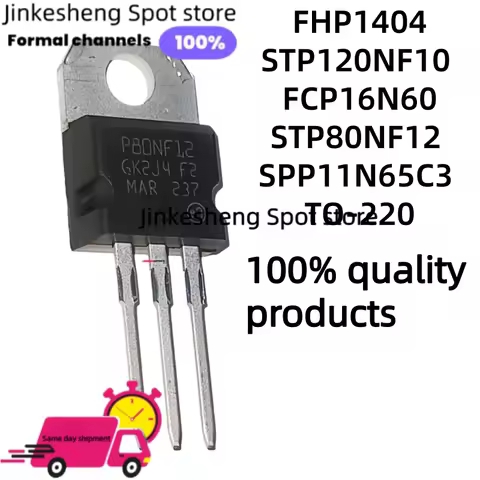 10-30PCS 100% new FHP1404 FHP 1404, STP120NF10 P120NF10 FCP16N60 FCP 16N60 STP80NF12 P80NF12 11N65C3