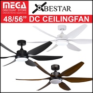 BESTAR HALI 48''/56" DC CEILING FAN WITH LIGHT AND REMOTE