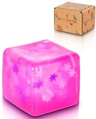 1 Pack 5 cm / 1.97 inches Snowflake Squeeze Toy - Fidget Toys for Kids and Adults, Stress Cube, Squi