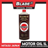 Mitasu MJ122 SN 10W-40 Motor Oil Synthetic Blended 1L for Gasoline-fuelled Engine