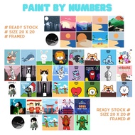 DIY Canvas I Paint By Number Kit l DIY Paint by Number l Canvas Painting