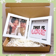 Birthday Couple Photo Frame (FREE BOX + STRAW) Book Photo Frame Printed with Photos and Wishes on De