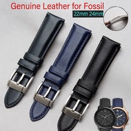 Suitable For Fossil Watchband FS5061 FS5237 ME3052 3054 Cowhide Genuine Leather Strap 24mm 22mm quic