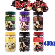 Beryls Beryl's Chocolate Coklat Beryls Almond Dark Chocolate Milk Chocolate White Chocolate 400g Jar