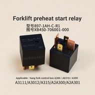 B. b.Forklift Preheating Starter Relay XB450-706001-000 897-1AH-C-R1 Hangcha A30 A2 3T RW2C