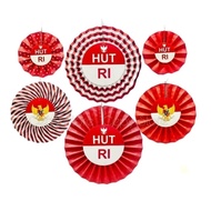 Paper Fan Set Paper Flower Set Happy Birthday Paper Fan/ Decorative/ Set