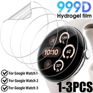 1-3Pcs Easy to adhere HD Clear Hydrogel Film For Google Pixel Watch 2 3 4 41mm 45mm Ultra Full Cover
