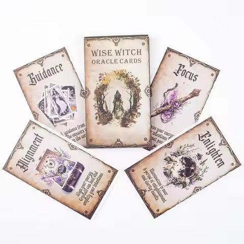 Wise Witch Oracle Cards A 20-Card Deck High Quality Tarot Leisure Entertainment Family Gatherings Bo