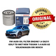 VW AUDI OIL FILTER ENGINE 1.4 EA211 GOLF TSI MK7 NEW TIGUAN 1.4 AUDI A3 VOLKSWAGEN ORI BOSCH