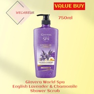 GINVERA WORLD SPA ENGLISH LAVENDER &amp; CHAMOMILE SHOWER SCRUB 750ml (EXP:NOV 2024) BODY WASH