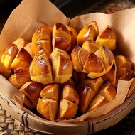 咸蛋黄开口酥Salted Egg Yolk Open Crisp Pastry  Guangdong Macau Traditional Snack  Crunchy Tea Time Treat