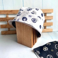 日式和風雙面頭巾帽 手術帽 化療帽 料理帽 工作帽 烘焙帽