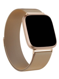 不銹鋼米蘭磁吸環織帶，適用於Apple Watch 42mm 44mm 45mm 49mm 38mm 40mm 41mm，Fitbit Versa Versa 2男女通用，磁吸網環換帶，適用於Apple Watch Band Ultra Series 9 8 7 SE 6 5 4 3 2 1