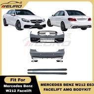 W212 Facelift Mercedes Benz E Class E200 E250 AMG E63 Bodykit Front Bumper Side Skirt Rear Bumper Di