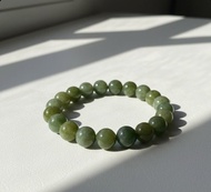 黃加綠飄花翡翠手珠 | 天然緬甸玉翡翠A貨 | 送禮