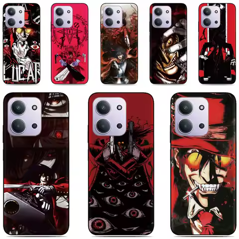 H-Hellsing Anime Cover For Sharp Aquos R10 R9 R8 R8s Pro R2 R3 Air Zero6 Wish 5 4 Sense 10 9 8 6 6s 