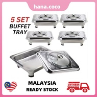 🇲🇾5 in 1 Set Buffet Tray Buffet Kenduri Buffet Pan Food Tray Bekas Lauk Kenduri