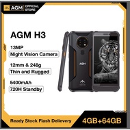 AGM H3 IP68/IP69K Waterproof Rugged Phone Night Vision Celular 5.7" 5400mAh Smartphone Android 11 NF