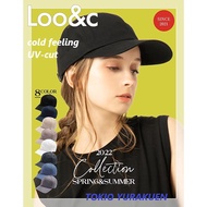 [Lou &amp; Sea] Hat Contact cooling UV protection uv-cut cap Women's 100% cotton cap Size adjustable All-season CAP