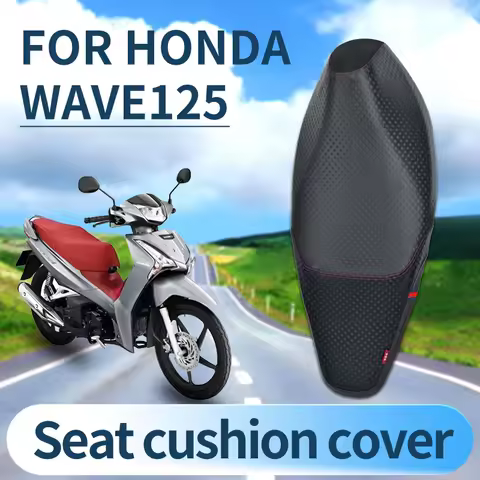 For Honda Wave 125 Seat Cover Leather Motorcycle Seat Cushion Cover Protector Custom Fit for Wave 12