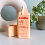 BYOMA Ultralight Face Fluid SPF 30 50 Sunscreen UVB UVA Hyaluronic Astaxanthin Liquid Brightening Se