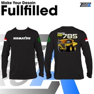 Cool Komatsu Hd785 Long Sleeve T-shirt Heavy Equipment Mining Shirt by Triple a Distro