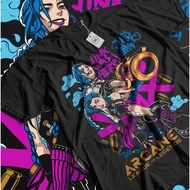 Jinx Arcane T-Shirt Japanese Anime Cartoon Jinx Arcane Graphic T-Shirt All Size Graphic Oversized T 
