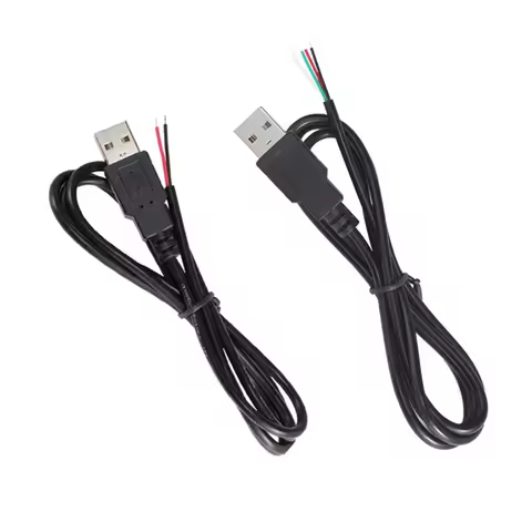 DIY 5V Power Supply Cable 2 Pin USB 2.0 Female Male 4 Pin Wire Jack Charger Charging Cord Extension 