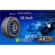 (POSTAGE) MICHELIN PILOT SPORT 4 NEW CAR TIRES TYRE TAYAR 18 INCHES